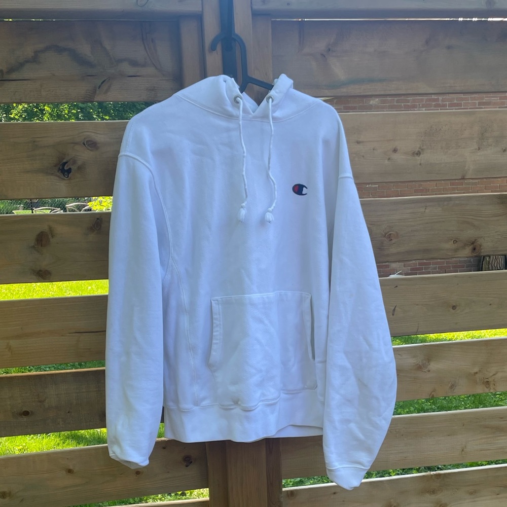 White Champion Hoodie